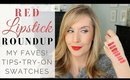 The BEST RED LIPSTICKS for Any Occasion | My Faves |  LIP SWATCHES + TRY ON