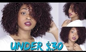 Brazilian Kinky Curly Wig UNDER $30!!! ☆☆☆☆☆