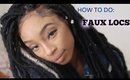 EASY How to Do Faux Locs!