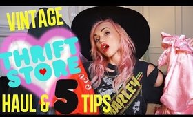 THRIFT STORE, VINTAGE HAUL & SHOPPING TIPS!
