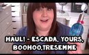 Haul - Escada, Yours Clothing, BooHoo, Tresemme