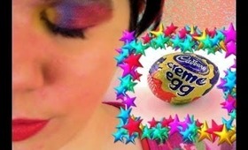 Tutorial: Easter Makeup Look inspired by Cadbury's Creme Egg