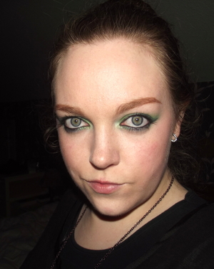 This is the make up I wore for St. Patrick's day. I am a quarter Irish! ;)