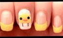 Fluffy Chickens nail art