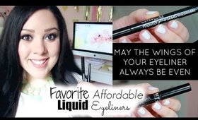 THE BEST AFFORDABLE LIQUID EYELINERS! | collab with DivaMakeupQueen