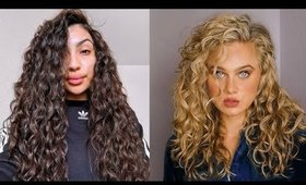 I TRIED CURLY PENNY'S HAIR ROUTINE ... 😱