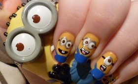 Despicable Me Minion Nail Art Tutorial