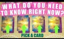 PICK A CARD & SEE WHAT DO YOU NEED TO KNOW RIGHT NOW? │ WEEKLY TAROT READING!