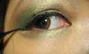 Holiday Glam Eyes in green && gold ♥