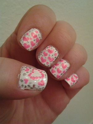 My Valentines day nails