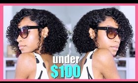 BOMB SHORT CURLY BOB WIG UNDER $100 Upretty Hair Review