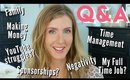 Your Questions Answered Q&A | My Career? Life Balance? YouTube & MORE!
