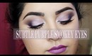 Subtle Purple Smokey Eyes + 4 Lip Options! | EsmieMakeup