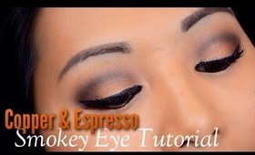 Copper & Espresso Smokey Eye | FromBrainsToBeauty