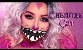 CHESHIRE CAT HALLOWEEN MAKEUP TUTORIAL | Amanda Ensing