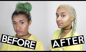 How to Bleach Overgrown Roots and Get Rid of Banding! | Hair Bleach Tutorial