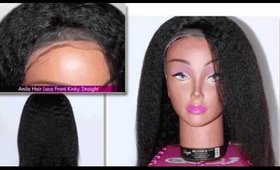 Anila Hair -Lace Front Wig Kinky Straight Texture
