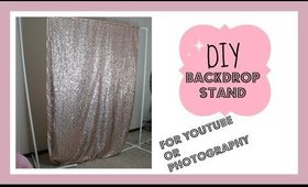 DIY Backdrop Stand for Youtube/Photography Under $20