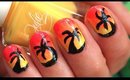 Tropical Sunset Nails