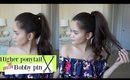 How to do high ponytail with Bobby Pin.