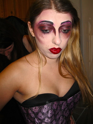 Rocky Horror Picture Show event makeup. Largely influenced by Illamasqua's Theatre of the Nameless collection. 