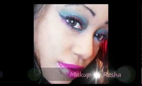 Cotton Candy eye Makup look toutorial.