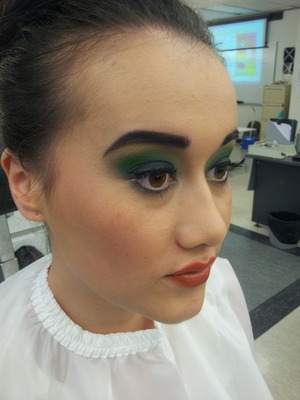 For my first assessment in my Diploma of specialist Make-Up services course.