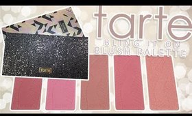 Review & Swatches: TARTE Bling It On Amazonian Clay Blush Palette
