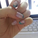 Pink and green