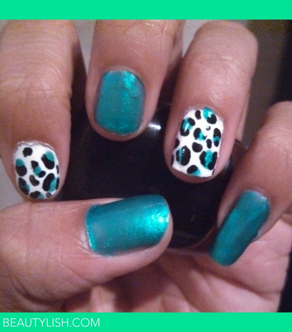 Shimmery Cheetah print nails. | Brionna W.'s Photo | Beautylish