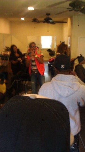 Of VH1 artist Montna Sp's Latest video shoot that i was lead makeup artis of.. Can you spot me????