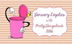 January Empties  2016 | Talking Trash!  | PrettyThingsRock