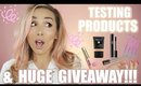 HUGE GIVEAWAY & GWRM TESTING NEW PRODUCTS | JESSICAFITBEAUTY