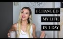 HOW I CHANGED MY LIFE IN 1 DAY | New Habits,  Practices, Routine, & Goals | Kayleena