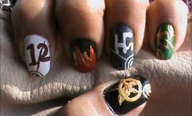 Hunger Games Collection Nail Design- Hunger Games Nails- Nail Art- Nail Designs Tutorial