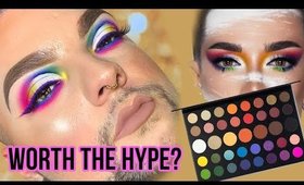 OVERHYPED? JAMES CHARLES X MORPHE PALETTE REVIEW & TUTORIAL