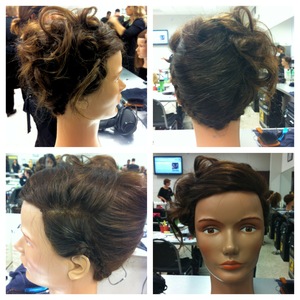 French twist prom updo by me.