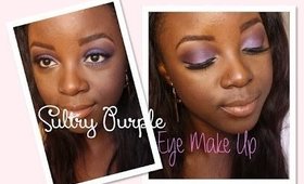 Sultry Purple Date Eye Makeup | msraachxo