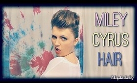 Miley Cyrus Halloween Hair Tutorial for Medium to Long Hair|Look Like You Have Short Hair!