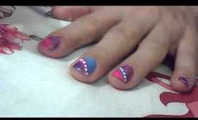 nail art colourful nails