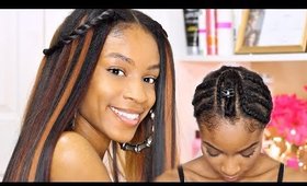 Crochet U-Part Wig Tutorial► Italian Perm Yaki Crochet Braid Wig Tutorial