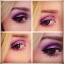 Pinky purple glittery eyes 💜 