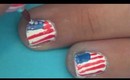 Fourth of July American Flag Nails