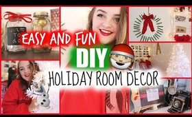 Easy & Fun DIY Holiday room decor + GIVEAWAY♡