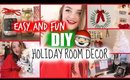 Easy & Fun DIY Holiday room decor + GIVEAWAY♡