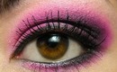 Hot Pink & Black Smoky Eye