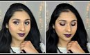 Burgundy Eyes & Dark Lipstick with Modern Renaissance Palette | deepikamakeup