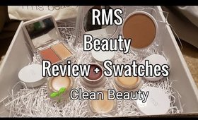 RMS Beauty Organic Clean Beauty| Glowing Gift Set + Luminizing Powder | Swatches + Review