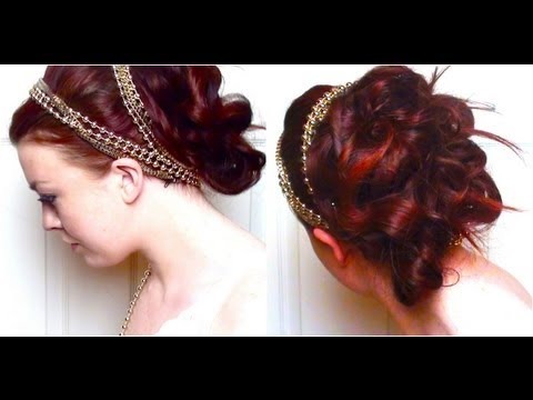 Serena White Party Grecian Hair Tutorial Therachelelleshow Video