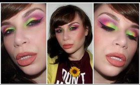 Chatty GRWM Neon Rainbow Eyes & Neutral Lips Inspired by Samantha Reilly